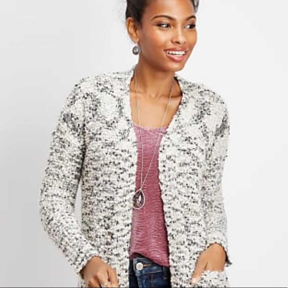 Boucle Marled Cardigan